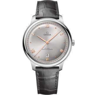 Omega De Ville Prestige 40 mm, acier sur bracelet en cuir 434.13.40.20.06.001