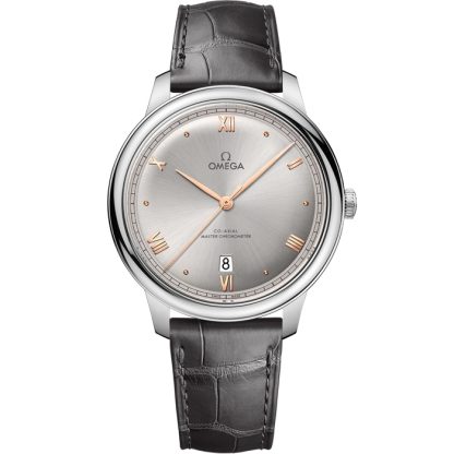 Omega De Ville Prestige 40 mm, acier sur bracelet en cuir 434.13.40.20.06.001