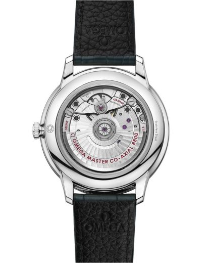Omega De Ville Prestige 40 mm, acier sur bracelet en cuir 434.13.40.20.10.001 – Image 2