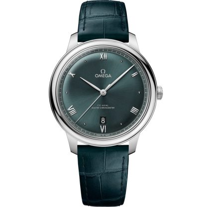 Omega De Ville Prestige 40 mm, acier sur bracelet en cuir 434.13.40.20.10.001