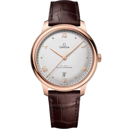 Omega De Ville Prestige 40 mm, or Sedna™ sur bracelet en cuir 434.53.40.20.02.001