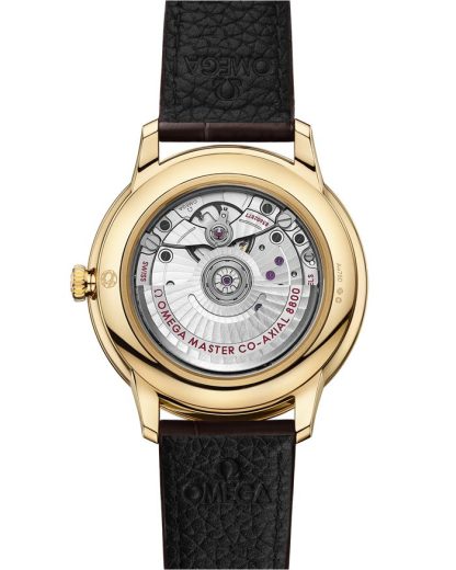 Omega De Ville Prestige 40 mm, or jaune sur bracelet en cuir 434.53.40.20.02.002 – Image 2