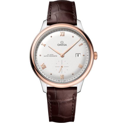Omega De Ville Prestige 41 mm, acier - or « Sedna™ » sur bracelet en cuir 434.23.41.20.02.001