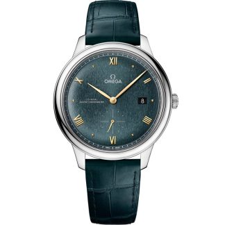 Omega De Ville Prestige 41 mm, acier sur bracelet en cuir 434.13.41.20.10.001