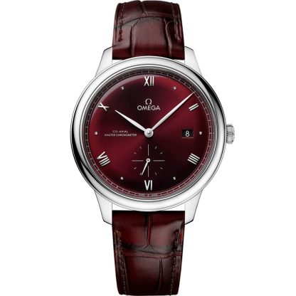 Omega De Ville Prestige 41 mm, acier sur bracelet en cuir 434.13.41.20.11.001