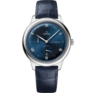 Omega De Ville Prestige 41 mm, acier sur bracelet en cuir 434.13.41.21.03.002