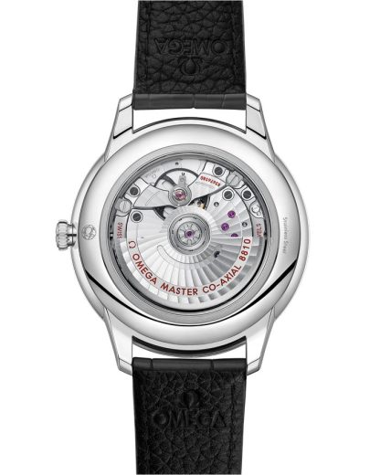 Omega De Ville Prestige 41 mm, acier sur bracelet en cuir 434.13.41.21.06.001 – Image 2