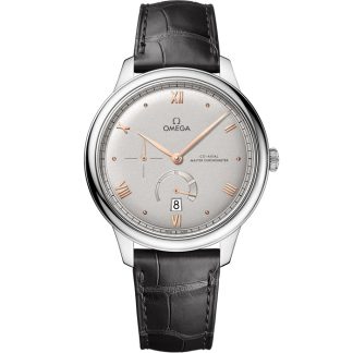 Omega De Ville Prestige 41 mm, acier sur bracelet en cuir 434.13.41.21.06.001