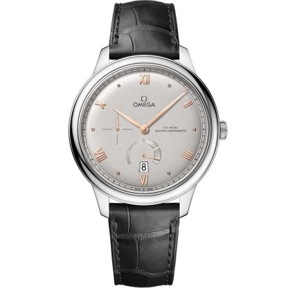 Omega De Ville Prestige 41 mm, acier sur bracelet en cuir 434.13.41.21.06.001