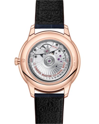 Omega De Ville Prestige 41 mm, or Sedna™ sur bracelet en cuir 434.53.41.20.03.001 – Image 2
