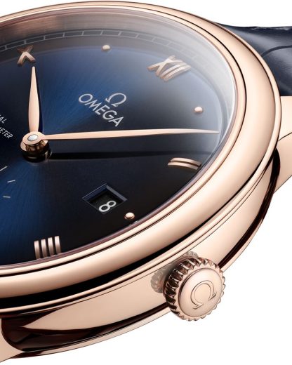 Omega De Ville Prestige 41 mm, or Sedna™ sur bracelet en cuir 434.53.41.20.03.001 – Image 3