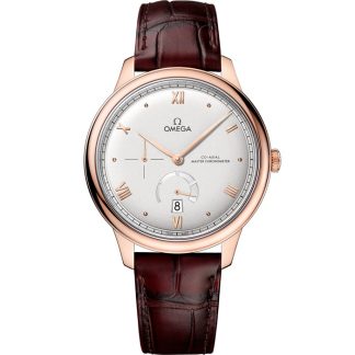 Omega De Ville Prestige 41 mm, or Sedna™ sur bracelet en cuir 434.53.41.21.02.001