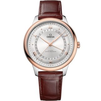 Omega De Ville Prestige 42 mm, acier - or « Sedna™ » sur alligator 434.23.42.22.02.001