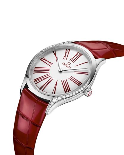 Omega De Ville Trésor 36 mm, acier sur bracelet en cuir 428.18.36.60.04.002 – Image 3