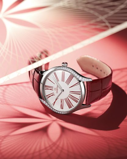 Omega De Ville Trésor 36 mm, acier sur bracelet en cuir 428.18.36.60.04.002 – Image 5