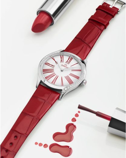 Omega De Ville Trésor 36 mm, acier sur bracelet en cuir 428.18.36.60.04.002 – Image 6