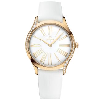 Omega De Ville Trésor 36 mm, or Moonshine™ sur bracelet caoutchouc 428.57.36.60.04.001