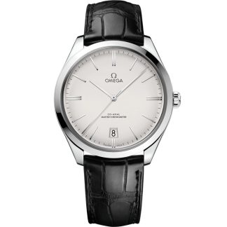 Omega De Ville Trésor 40 mm, acier sur bracelet en cuir 435.13.40.21.02.001