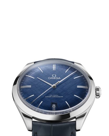 Omega De Ville Trésor 40 mm, acier sur bracelet en cuir 435.13.40.21.03.001 – Image 3