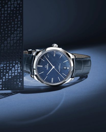 Omega De Ville Trésor 40 mm, acier sur bracelet en cuir 435.13.40.21.03.001 – Image 5