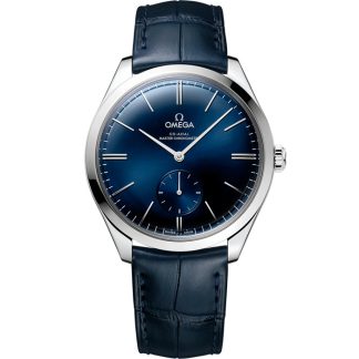 Omega De Ville Trésor 40 mm, acier sur bracelet en cuir 435.13.40.21.03.002