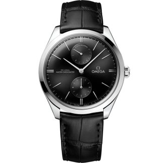Omega De Ville Trésor 40 mm, acier sur bracelet en cuir 435.13.40.22.01.001