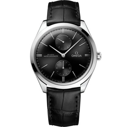 Omega De Ville Trésor 40 mm, acier sur bracelet en cuir 435.13.40.22.01.001