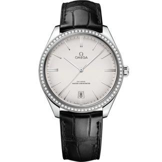 Omega De Ville Trésor 40 mm, acier sur bracelet en cuir 435.18.40.21.02.001