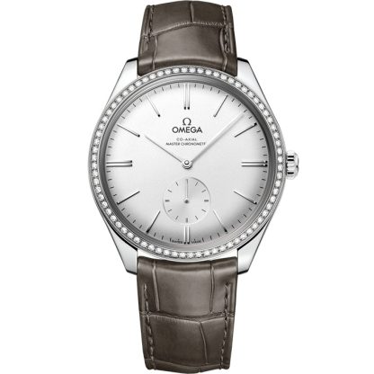 Omega De Ville Trésor 40 mm, acier sur bracelet en cuir 435.18.40.21.02.002