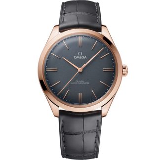 Omega De Ville Trésor 40 mm, or Sedna™ sur bracelet en cuir 435.53.40.21.06.001