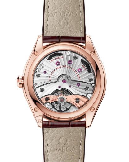 Omega De Ville Trésor 40 mm, or Sedna™ sur bracelet en cuir 435.53.40.21.11.002 – Image 2