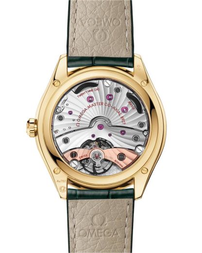 Omega De Ville Trésor 40 mm, or jaune sur bracelet en cuir 435.53.40.21.10.001 – Image 2