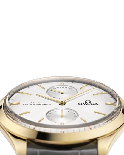 Omega De Ville Trésor 40 mm, or jaune sur bracelet en cuir 435.53.40.22.02.001 – Image 3