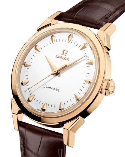 Omega Milano Cortina 2026 Nouveauté Seamaster 37mm 37 mm, or Moonshine™ sur alligator 522.53.37.20.04.001 – Image 3