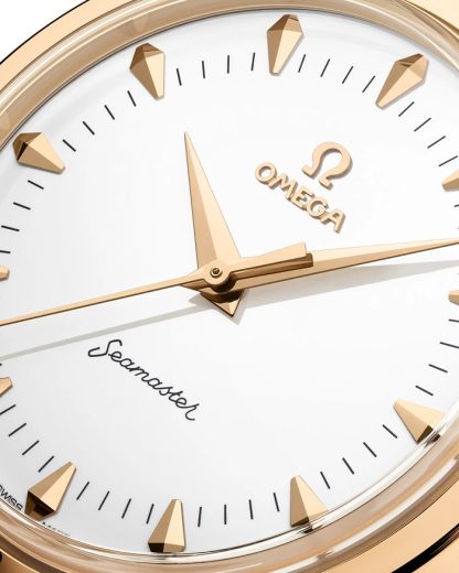 Omega Milano Cortina 2026 Nouveauté Seamaster 37mm 37 mm, or Moonshine™ sur alligator 522.53.37.20.04.001 – Image 4