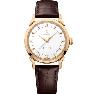 Omega Milano Cortina 2026 Nouveauté Seamaster 37mm 37 mm, or Moonshine™ sur alligator 522.53.37.20.04.001