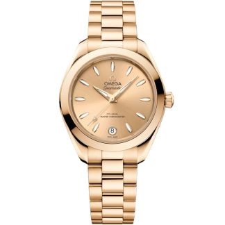 Omega Nouveauté Seamaster Aqua Terra 150M 30 mm, or Moonshine™ sur or Moonshine™ 220.50.30.20.08.001