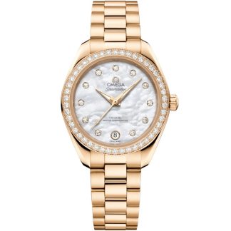 Omega Nouveauté Seamaster Aqua Terra 150M 30 mm, or Moonshine™ sur or Moonshine™ 220.55.30.20.55.001
