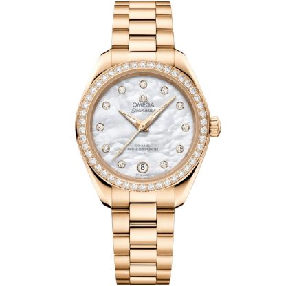 Omega Nouveauté Seamaster Aqua Terra 150M 30 mm, or Moonshine™ sur or Moonshine™ 220.55.30.20.55.001