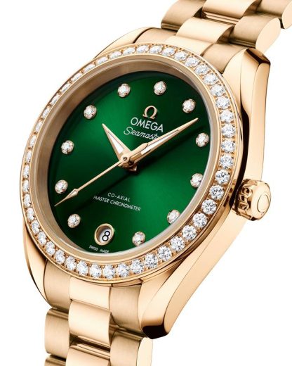 Omega Nouveauté Seamaster Aqua Terra 150M 30 mm, or Moonshine™ sur or Moonshine™ 220.55.30.20.60.001 – Image 3