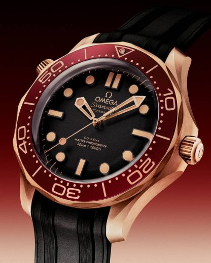 Omega Nouveauté Seamaster Diver 300M 42 mm, Bronze gold sur bracelet caoutchouc 210.92.42.20.01.003 – Image 3