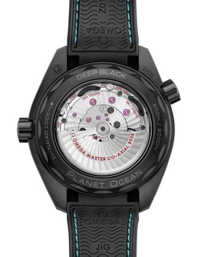 Omega Nouveauté Seamaster Planet Ocean 600M 45,5 mm, céramique noire sur bracelet caoutchouc 215.92.46.22.01.006 – Image 2