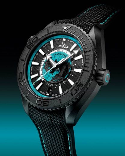 Omega Nouveauté Seamaster Planet Ocean 600M 45,5 mm, céramique noire sur bracelet caoutchouc 215.92.46.22.01.006 – Image 4