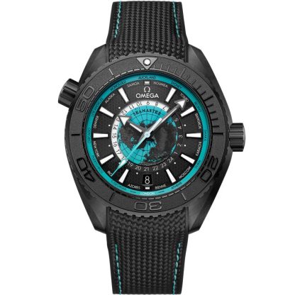 Omega Nouveauté Seamaster Planet Ocean 600M 45,5 mm, céramique noire sur bracelet caoutchouc 215.92.46.22.01.006