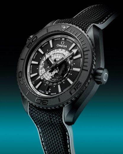 Omega Nouveauté Seamaster Planet Ocean 600M 45,5 mm, céramique noire sur bracelet caoutchouc 215.92.46.22.01.007 – Image 4