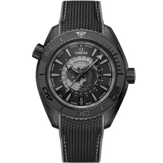Omega Nouveauté Seamaster Planet Ocean 600M 45,5 mm, céramique noire sur bracelet caoutchouc 215.92.46.22.01.007
