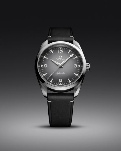 Omega Nouveauté Seamaster Railmaster 38 mm, acier sur bracelet en cuir 235.12.38.20.06.001 – Image 4