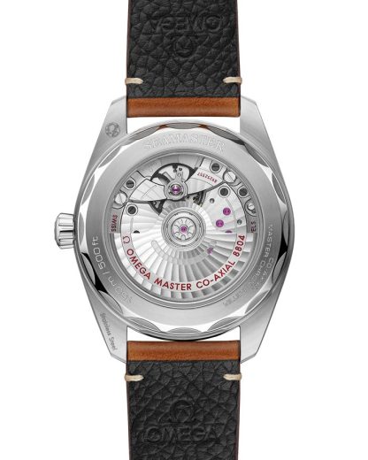 Omega Nouveauté Seamaster Railmaster 38 mm, acier sur bracelet en cuir 235.12.38.20.13.001 – Image 2