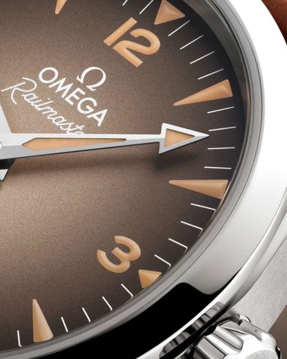 Omega Nouveauté Seamaster Railmaster 38 mm, acier sur bracelet en cuir 235.12.38.20.13.001 – Image 5