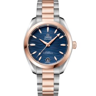Omega Seamaster Aqua Terra 150M 34 mm, acier - or « Sedna™ » sur acier - or « Sedna™ » 220.20.34.20.03.001